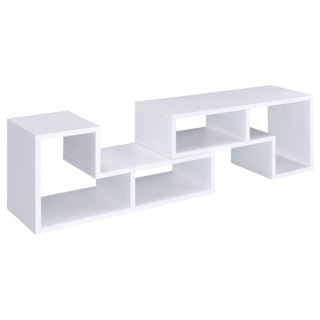 Velma White Convertible TV Console/Bookcase by Coaster at Eve Furniture