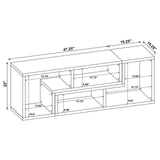 Velma White Convertible TV Console/Bookcase by Coaster at Eve Furniture