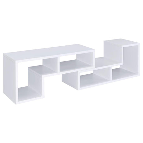Velma White Convertible TV Console/Bookcase by Coaster at Eve Furniture