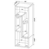 Velma White Convertible TV Console/Bookcase by Coaster at Eve Furniture