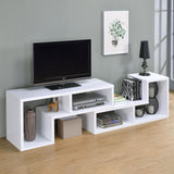 Velma White Convertible TV Console/Bookcase by Coaster at Eve Furniture