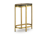 Velmont Gold Finish Accent Table