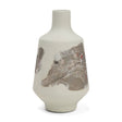 Velo 11.8H White w/Green Hand-Painted Terracotta Decorative Vase by Mercana at Eve Furniture