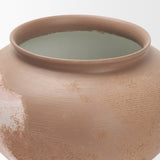 Velo Brown w/White Hand-Painted Terracotta Decorative Vase by Mercana at Eve Furniture