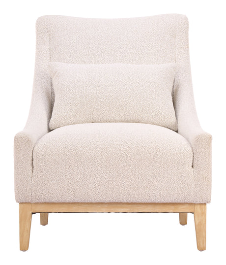 Velun Ivory Accent Chair by Zuomod at Eve Furniture