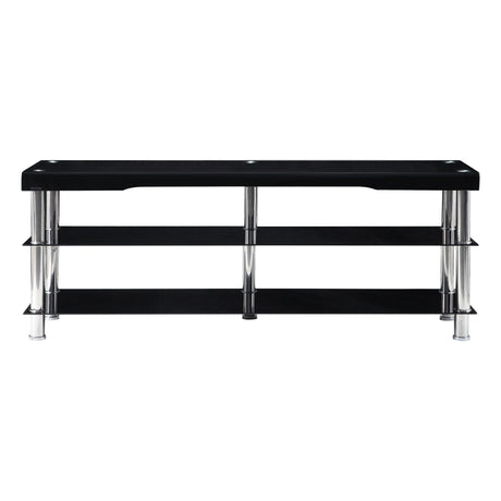Velva Black Glass TV Stand by Homelegance at Eve Furniture