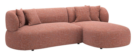 Venezia Brown Chaise Sectional by Zuomod at Eve Furniture