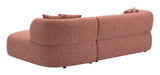 Venezia Brown Chaise Sectional by Zuomod at Eve Furniture