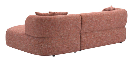 Venezia Brown Chaise Sectional by Zuomod at Eve Furniture