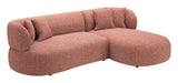 Venezia Brown Chaise Sectional by Zuomod at Eve Furniture