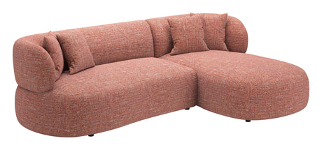 Venezia Brown Chaise Sectional by Zuomod at Eve Furniture