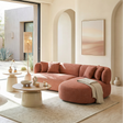 Venezia Brown Chaise Sectional by Zuomod at Eve Furniture