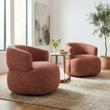 Venezia Brown Swivel Chair by Zuomod at Eve Furniture