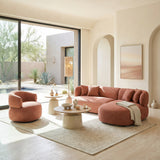 Venezia Brown Swivel Chair by Zuomod at Eve Furniture
