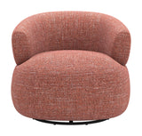 Venezia Brown Swivel Chair by Zuomod at Eve Furniture
