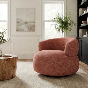 Venezia Brown Swivel Chair by Zuomod at Eve Furniture