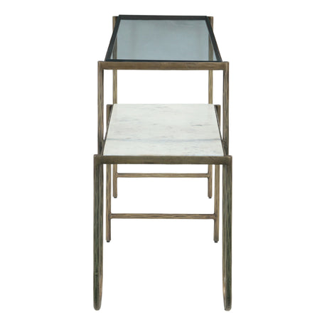 Venice 50" Nesting Console Table with Marble and Glass by Home Trends & Design at Eve Furniture