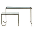 Venice 50" Nesting Console Table with Marble and Glass by Home Trends & Design at Eve Furniture
