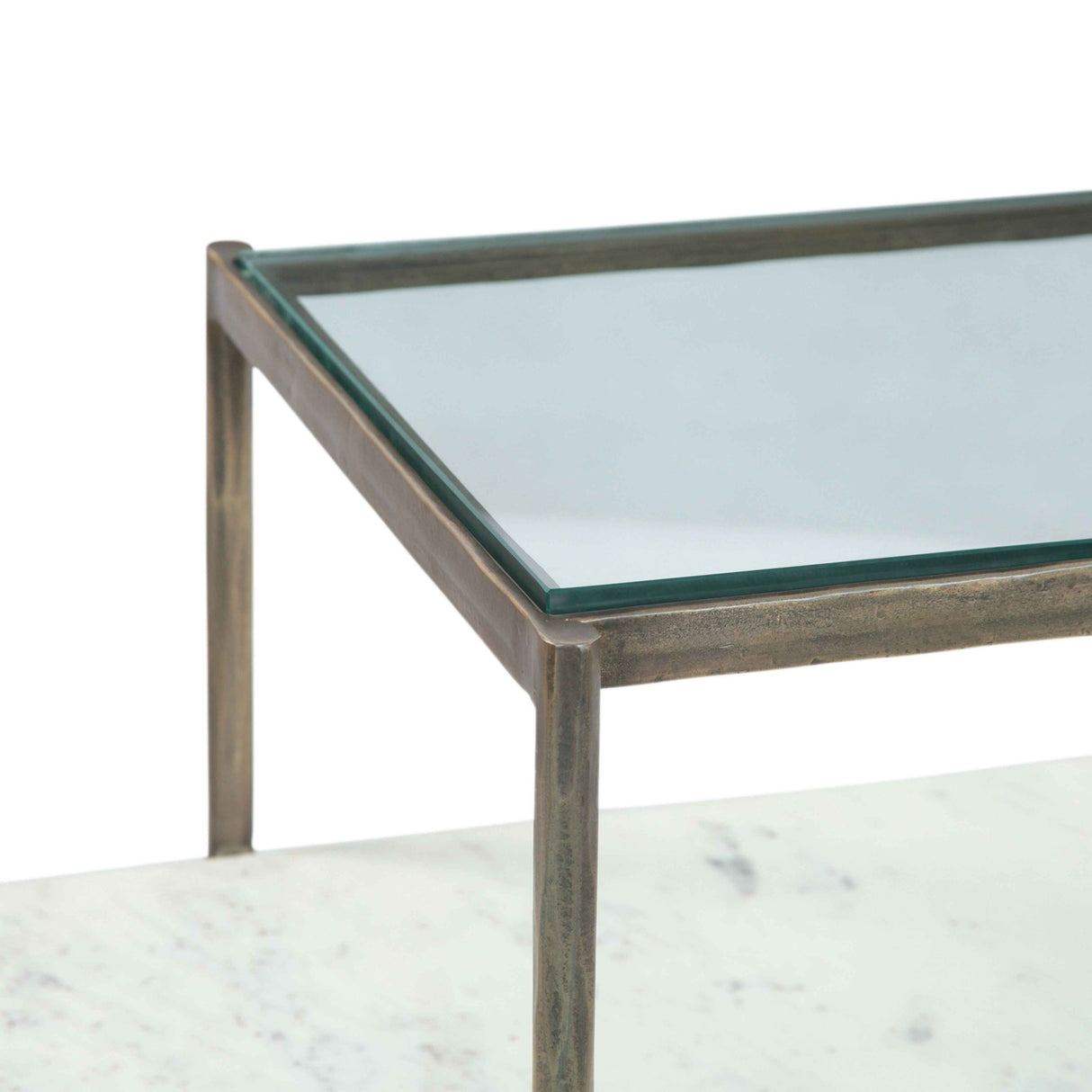 Venice 52" Nesting Coffee Table with Glass and Marble Top by Home Trends & Design at Eve Furniture