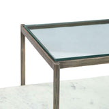Venice 52" Nesting Coffee Table with Glass and Marble Top by Home Trends & Design at Eve Furniture