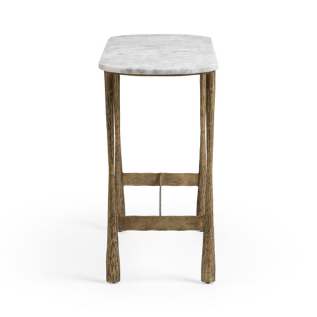 Venicia White Sage 52 Oval Console Table by Classic Home at Eve Furniture