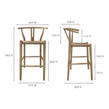 Ventana Natural Counter Stool by MOES at Eve Furniture