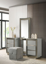 Ventnor Gray Vanity w/ Stool by Furniture of America at Eve Furniture