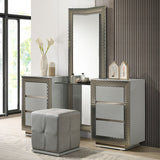 Ventnor Gray Vanity w/ Stool by Furniture of America at Eve Furniture
