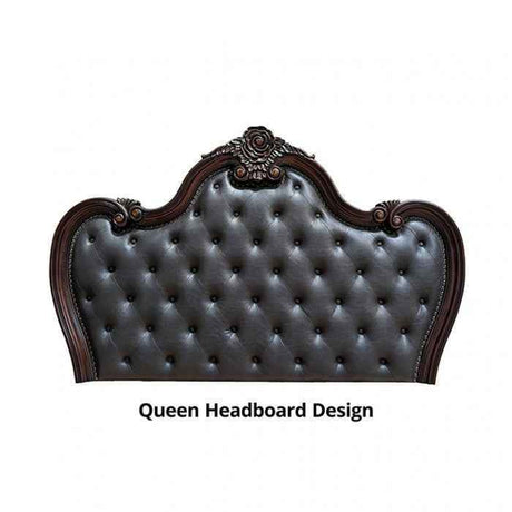 Ventresca Dark Cherry 5-Piece Queen Bedroom Set by Furniture of America at Eve Furniture