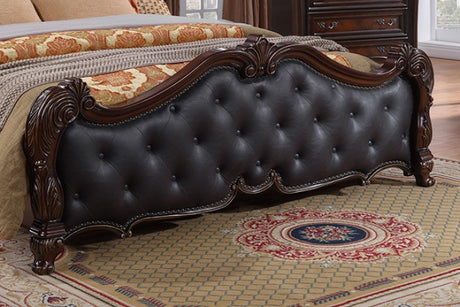 Ventresca Dark Cherry 5-Piece Queen Bedroom Set by Furniture of America at Eve Furniture