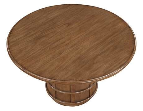 Ventura Brown Round Dining Room Set by Steve Silver at Eve Furniture