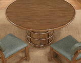 Ventura Brown Round Dining Table by Steve Silver at Eve Furniture