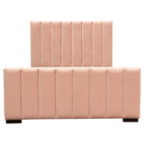 Venus Blush Pink Eastern King Bed by Diamond Sofa at Eve Furniture