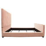 Venus Blush Pink Eastern King Bed by Diamond Sofa at Eve Furniture