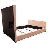 Venus Blush Pink Eastern King Bed by Diamond Sofa at Eve Furniture