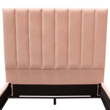 Venus Blush Pink Eastern King Bed by Diamond Sofa at Eve Furniture