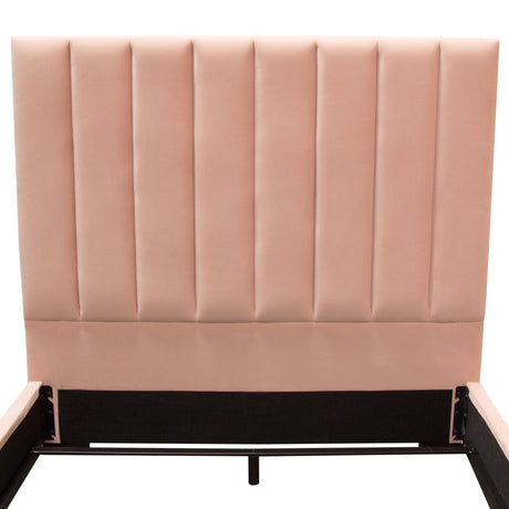 Venus Blush Pink Eastern King Bed by Diamond Sofa at Eve Furniture