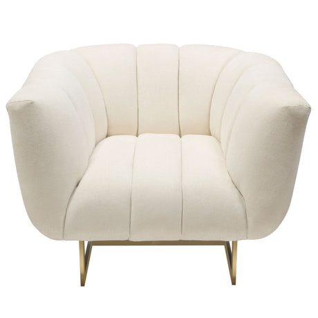 Venus Cream Fabric Chair by Diamond Sofa at Eve Furniture