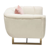 Venus Cream Fabric Chair by Diamond Sofa at Eve Furniture