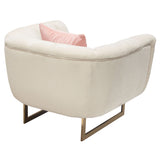 Venus Cream Fabric Chair by Diamond Sofa at Eve Furniture