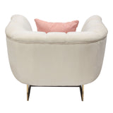 Venus Cream Fabric Chair by Diamond Sofa at Eve Furniture