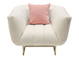 Venus Cream Fabric Chair by Diamond Sofa at Eve Furniture