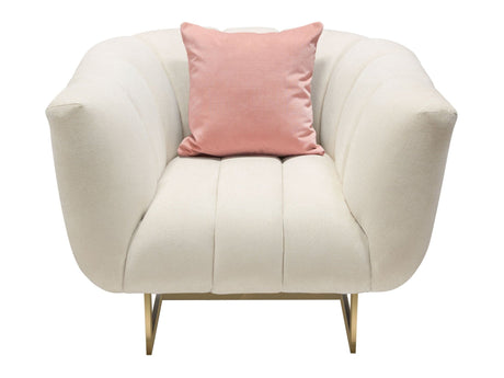 Venus Cream Fabric Chair by Diamond Sofa at Eve Furniture
