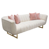 Venus Cream Fabric Sofa by Diamond Sofa at Eve Furniture
