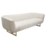 Venus Cream Fabric Sofa by Diamond Sofa at Eve Furniture