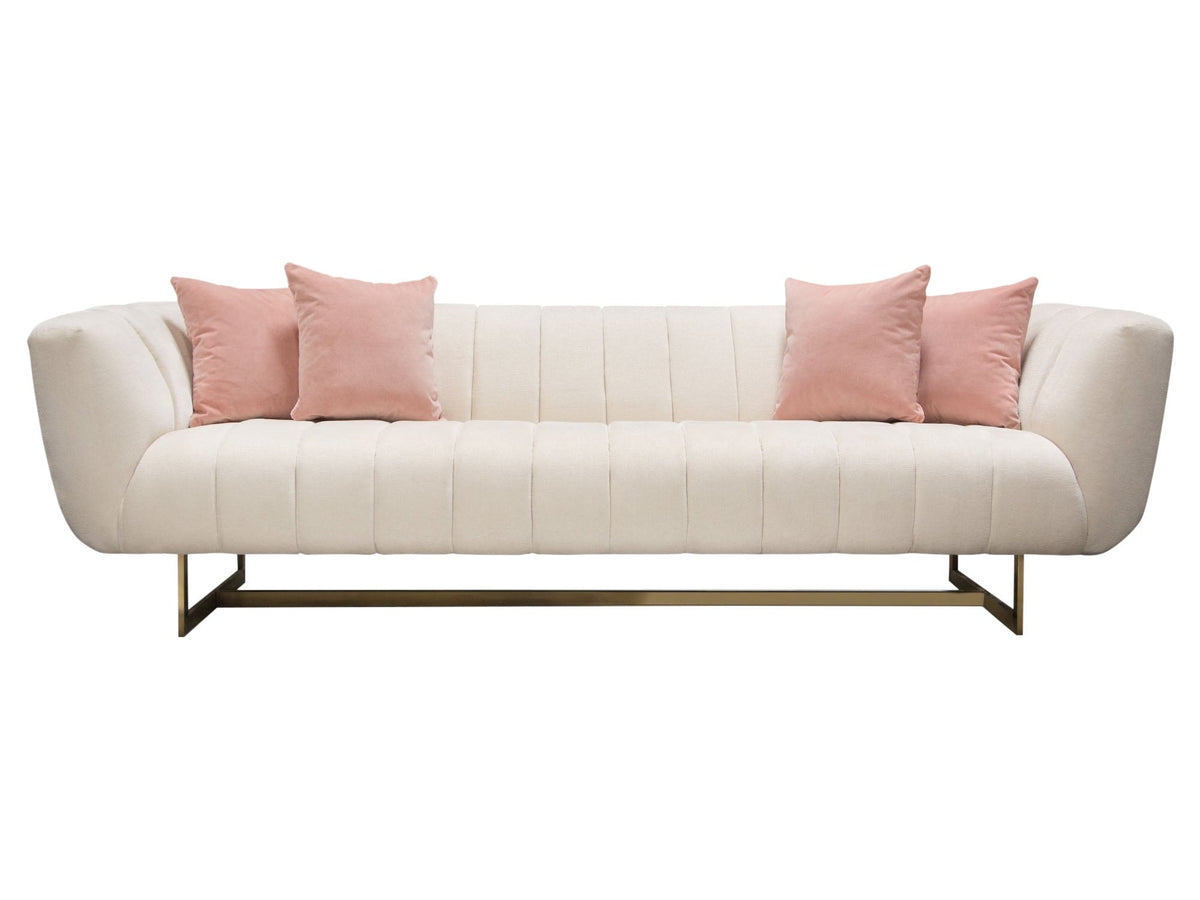 Venus Cream Fabric Sofa by Diamond Sofa at Eve Furniture
