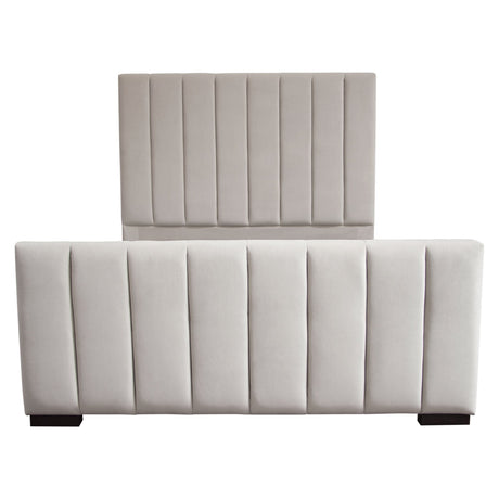Venus Light Grey Eastern King Bed by Diamond Sofa at Eve Furniture