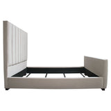 Venus Light Grey Eastern King Bed by Diamond Sofa at Eve Furniture