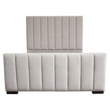 Venus Light Grey Queen Bed by Diamond Sofa at Eve Furniture