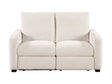 Vera Beige Power Double Reclining Loveseat by Homelegance at Eve Furniture